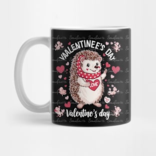 Valentine's Day - Hedgehog - Sublimation Design Download PNG - DTF Digital File Download - Shirts Mugs Tumblers EmmePrintCo Mug